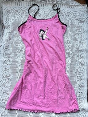 Betty Boop Pink Slip Dress Nightie